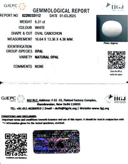 6.31/CT Natural Opal with Govt. Lab Certificate